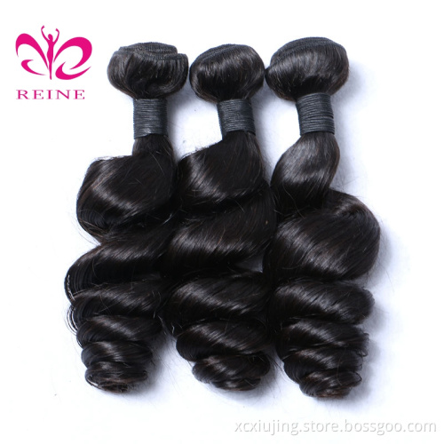 Factory Vendor Virgin Brazilian Human hair bundle and closure, Wholesale 100% human hair extension Loose weave bundle